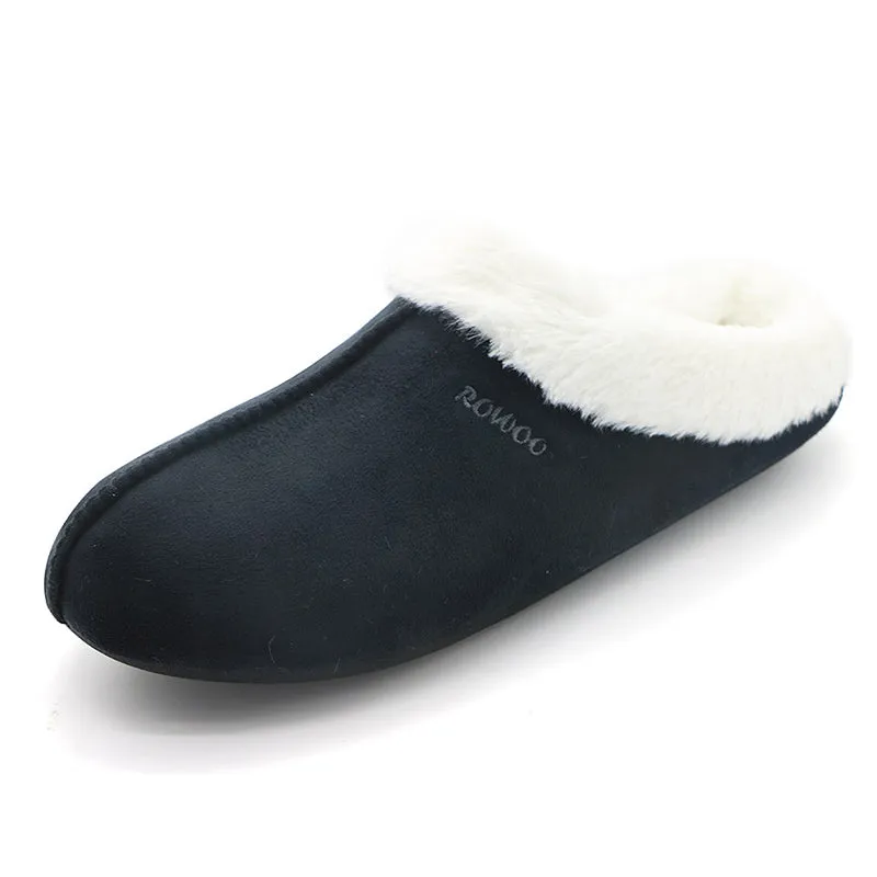Men's & Women's Winter Slippers Memory Foam Suede House Sandals