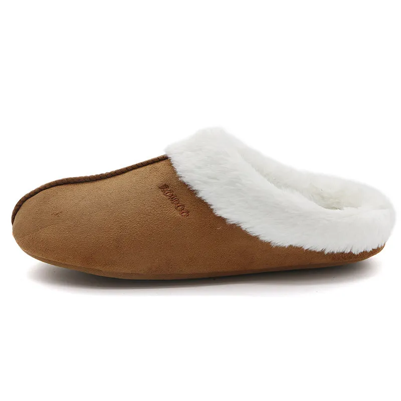 Men's & Women's Winter Slippers Memory Foam Suede House Sandals