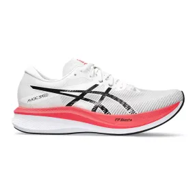 Men's Asics Magic Speed 3, White/Black, 9 D Medium
