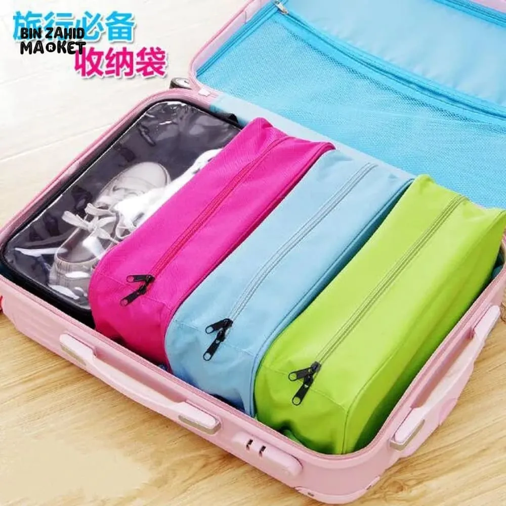 PACK OF 5 TRAVEL SHOE POUCH