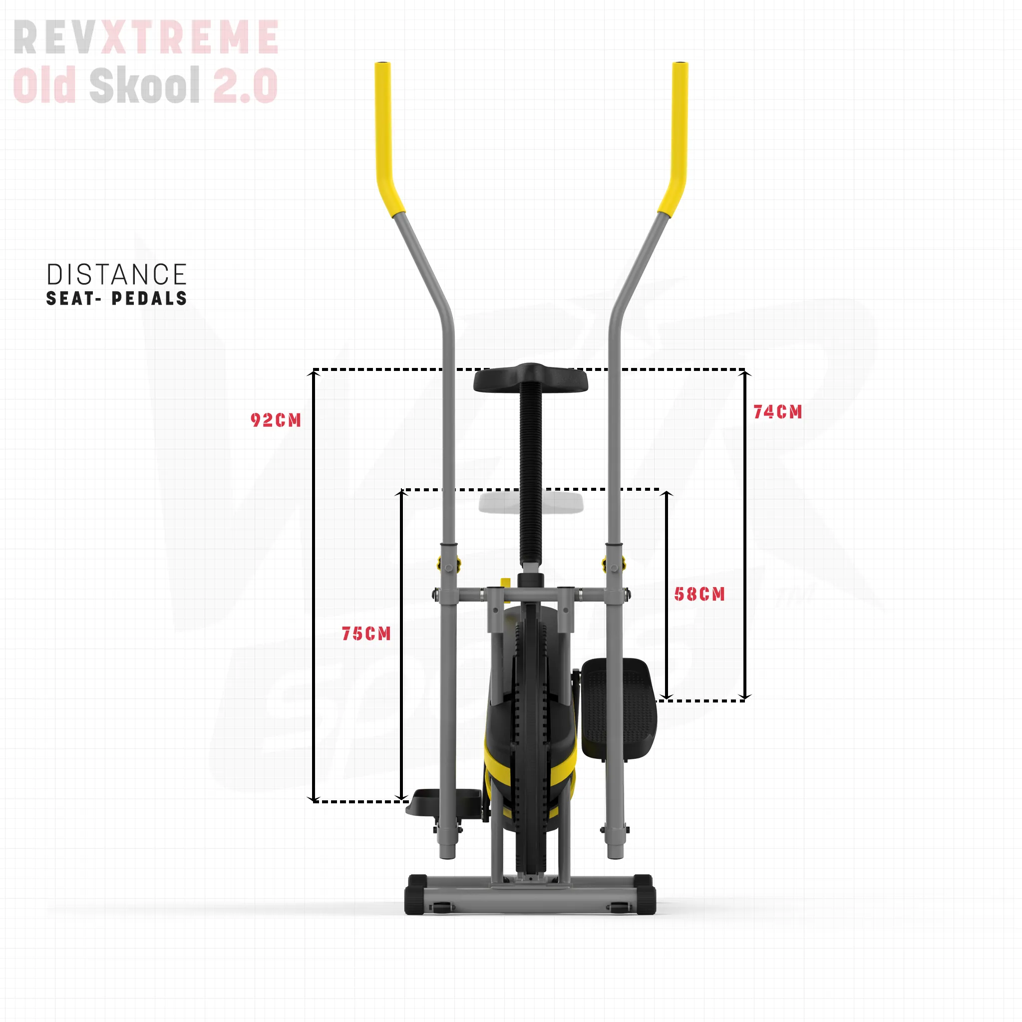 RevXtreme Old Skool 2.0 Cross trainer and Exercise Bike 2 in 1