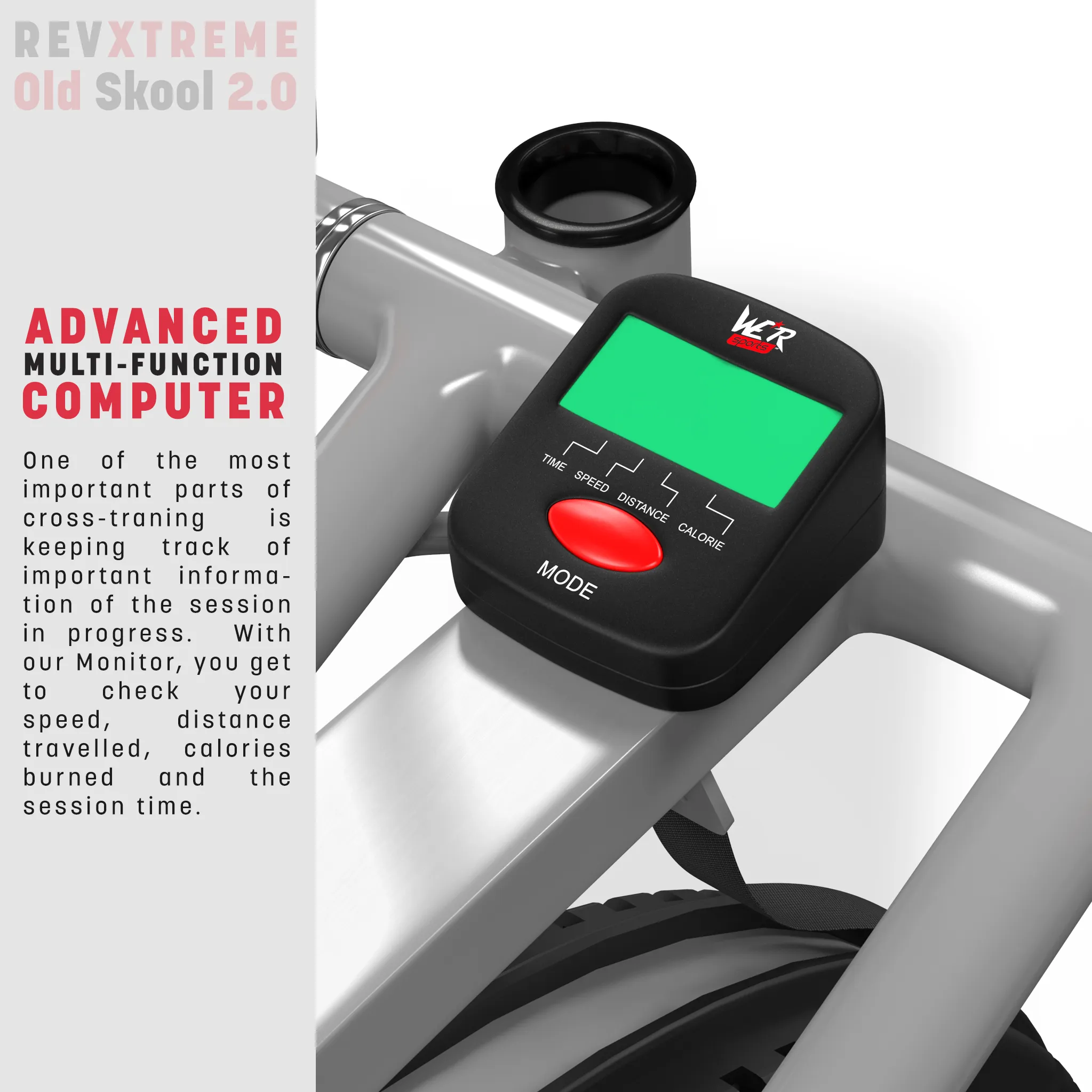 RevXtreme Old Skool 2.0 Cross trainer and Exercise Bike 2 in 1