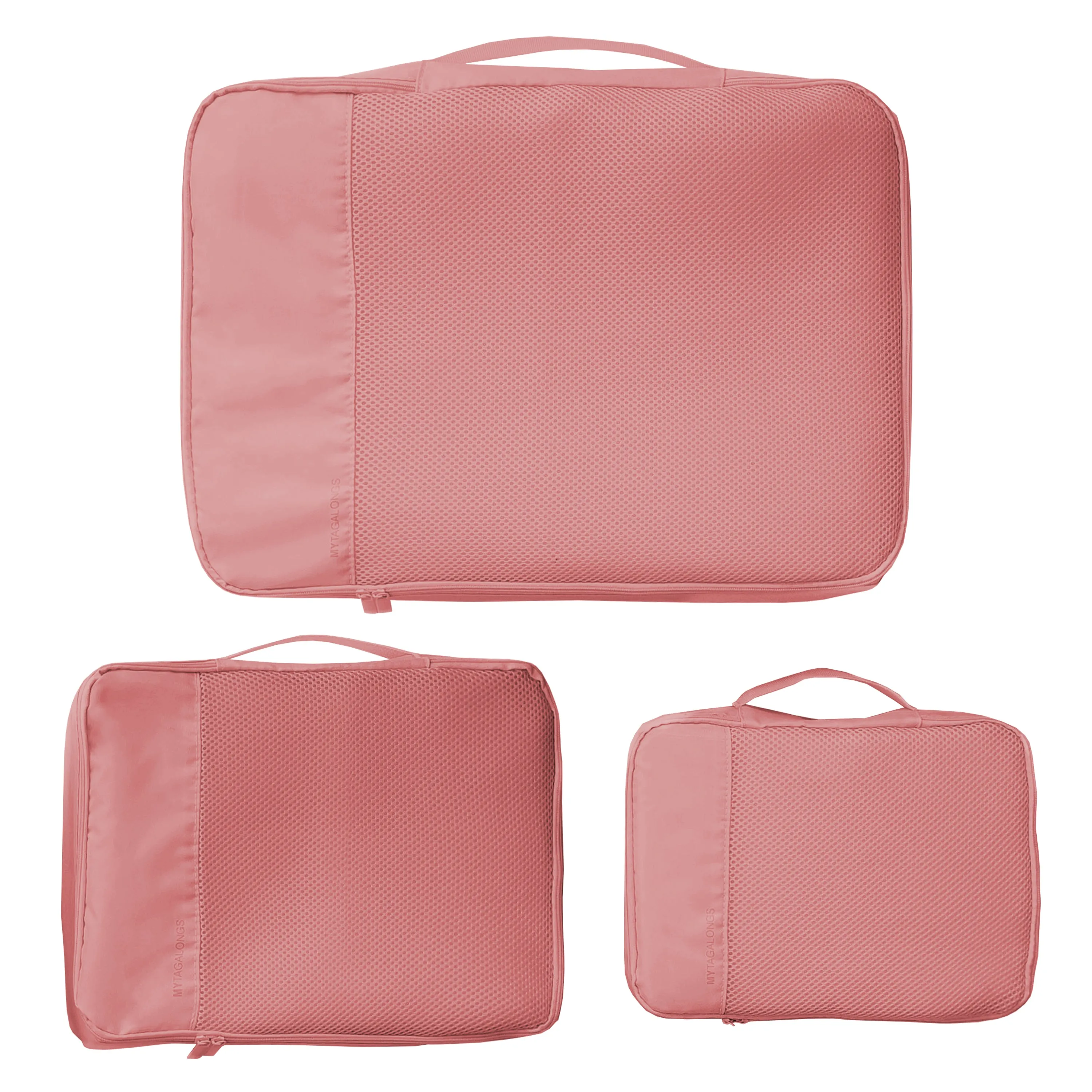 SET OF 3 PACKING PODS- DESERT ROSE