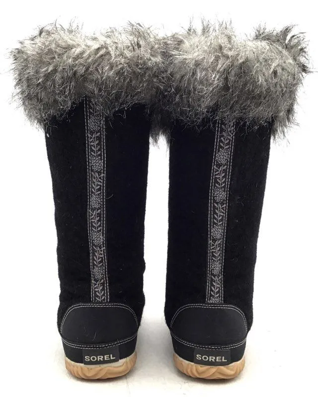 Sorel Women's Cozy Cate NL1883-010 Black Mid-Calf Shearling Style Boots - Size 7