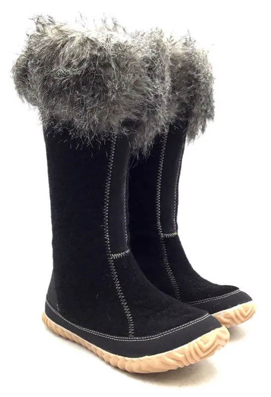 Sorel Women's Cozy Cate NL1883-010 Black Mid-Calf Shearling Style Boots - Size 7
