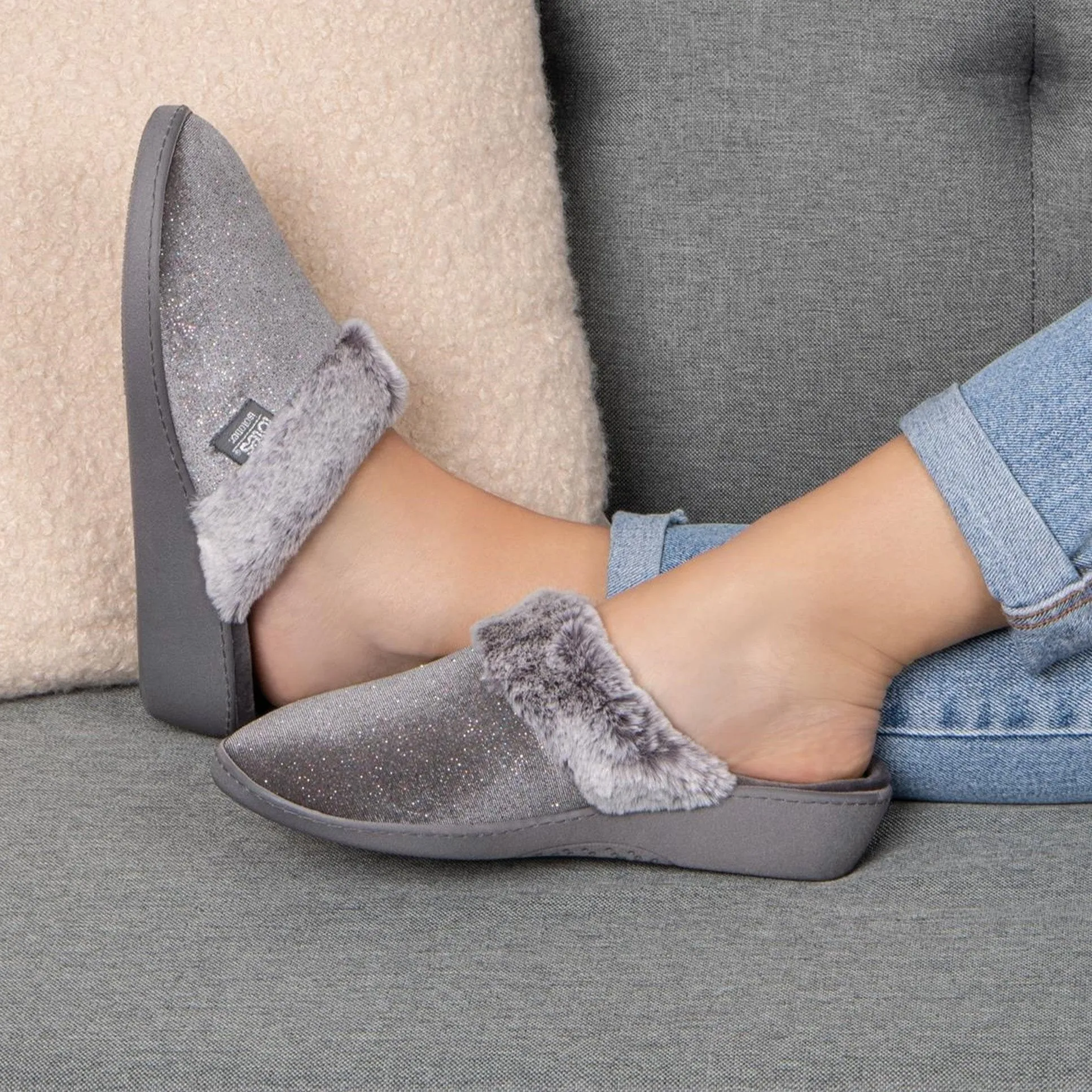 Sparkle Velour Mule