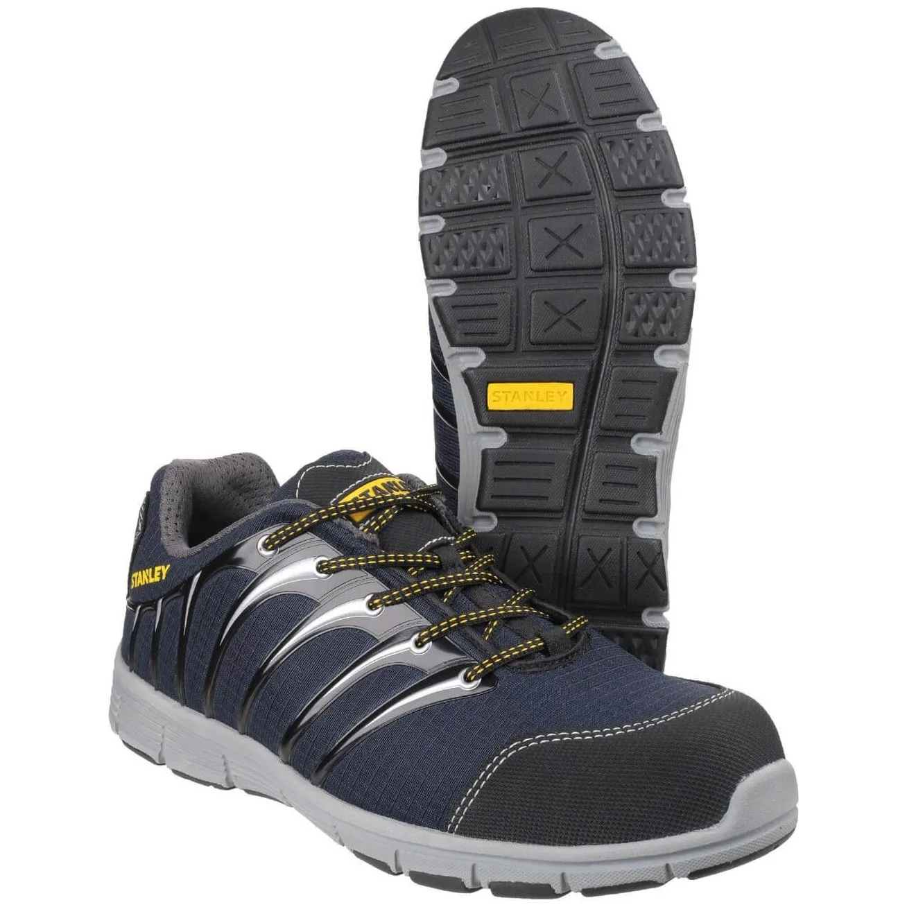 Stanley Globe Navy/Grey S1P Sports Safety Trainers Mens
