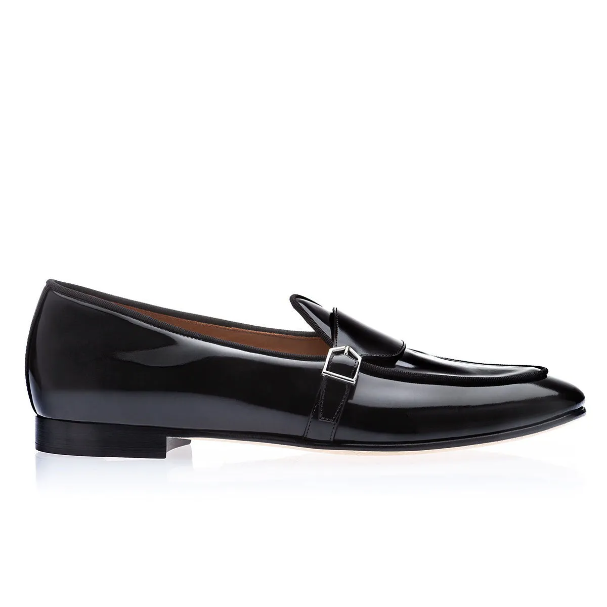 SUPERGLAMOUROUS Tangerine 15.1 Men's Shoes Polished Calf-Skin Leather Belgian Loafers (SPGM1317)
