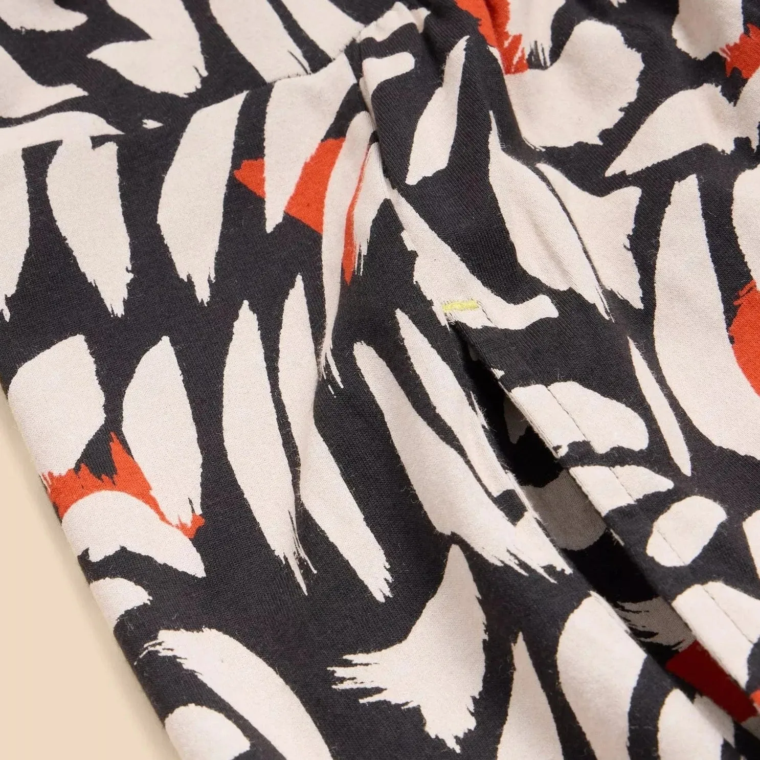 White Stuff Naya Jersey Dress in Black Multi