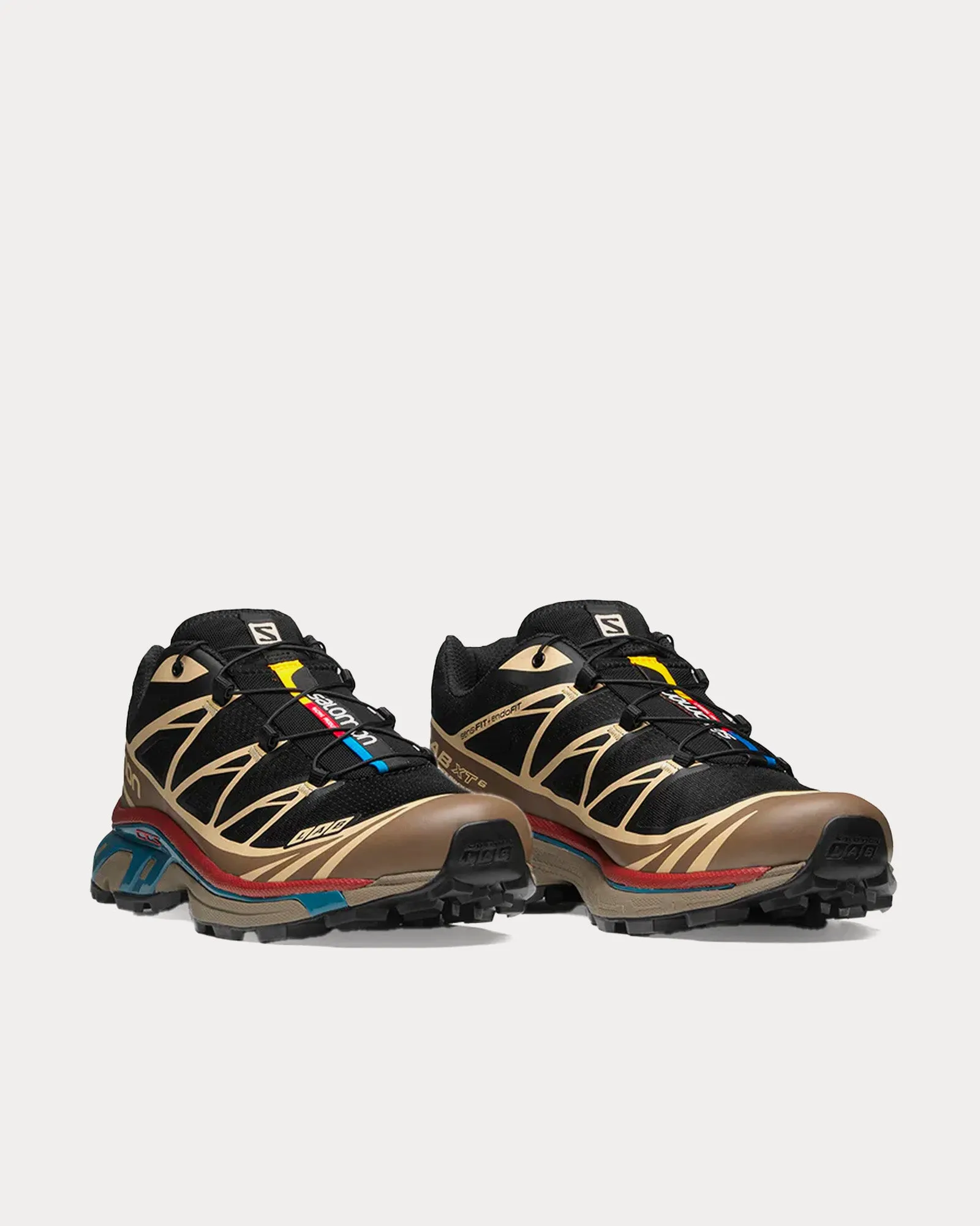 XT-6 Black / Falcon / Cow Low Top Sneakers