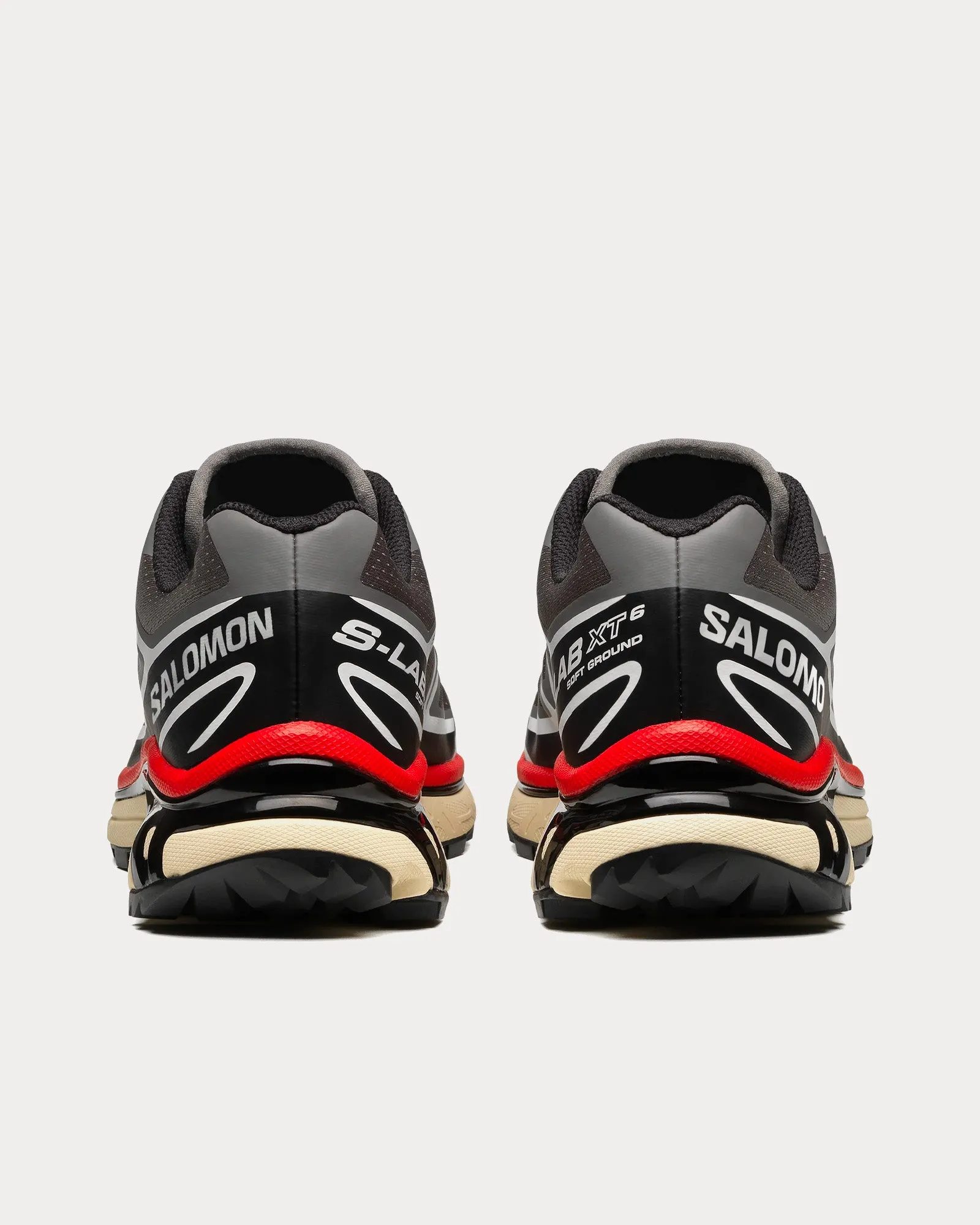 XT-6 Pewter / Black / Aurora Red Low Top Sneakers