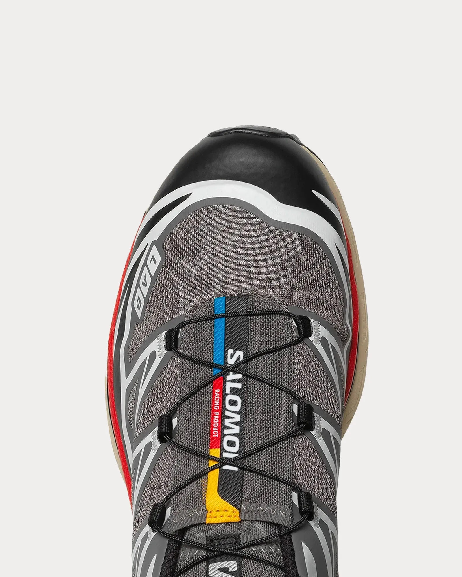 XT-6 Pewter / Black / Aurora Red Low Top Sneakers